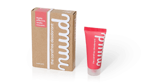 présentation du déodorant naturel Nuud + packaging