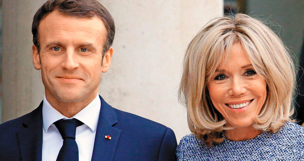 Emmanuel et Brigitte Macron, Première Dame de France.