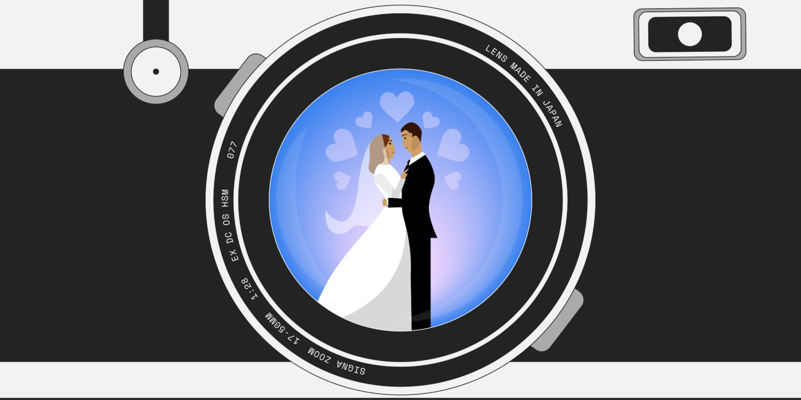 En moyenne, les Français prévoient 11 % du budget total de leur mariage pour le photographe
