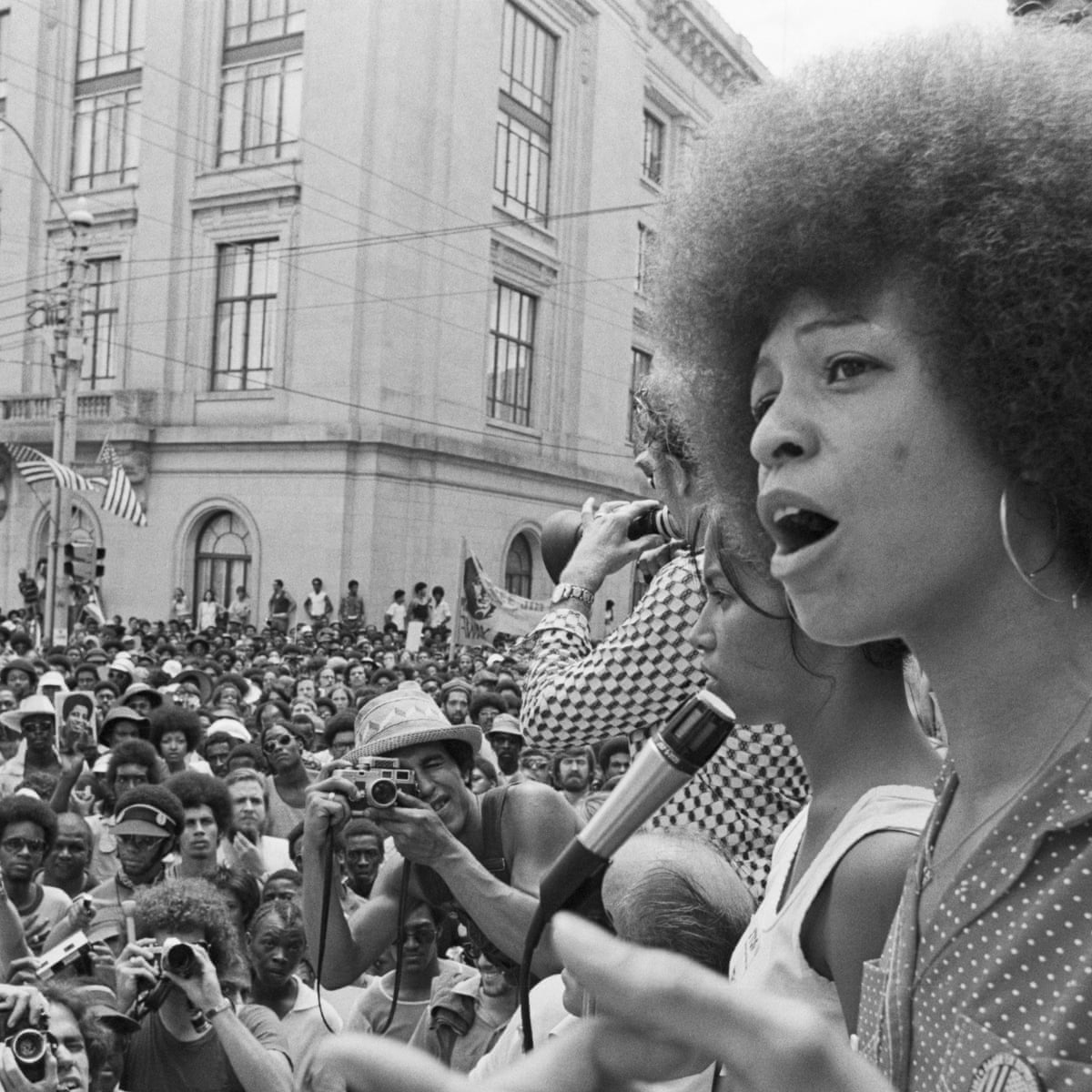 Angela Davis, afroféminisme; afro fem, femme, militante, militant, manifestations