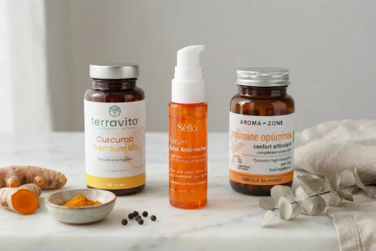 Curcuma visage : Séfia, Terravita ou Aroma Zone ? Notre comparatif des 3 marques qui transforment la peau après 40 ans 9 Sédia Terravita Aroma Zone soins visage curcuma comparatif