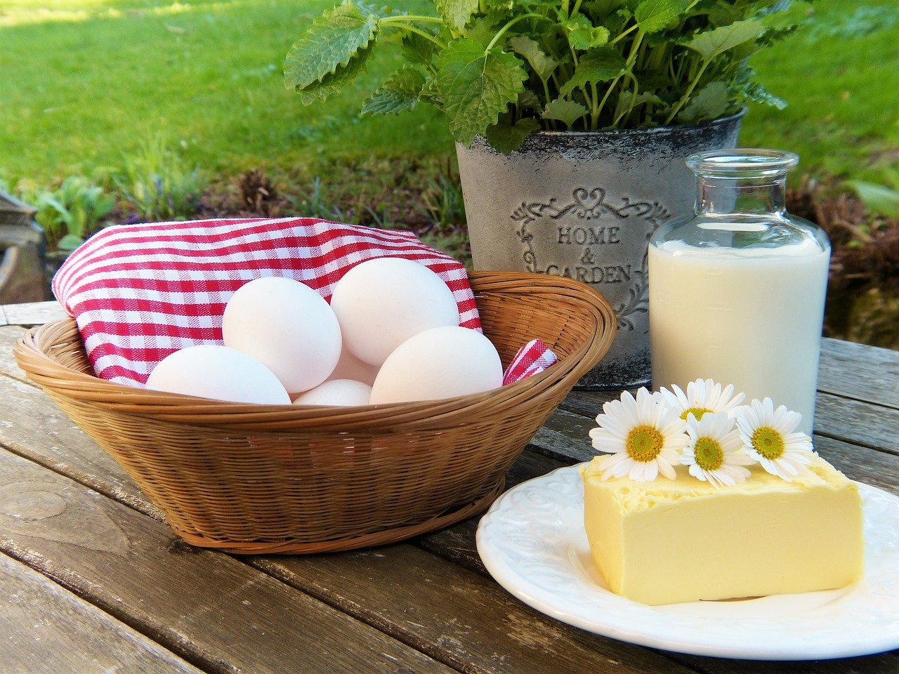 calcium - œufs et beurre