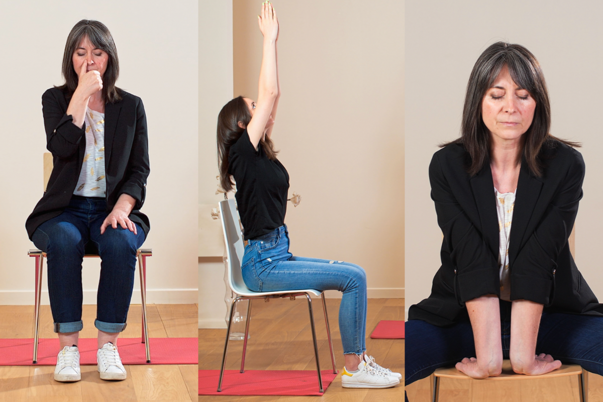 3 posture de yoga pour déstresser au bureau