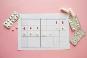 calendrier cycle menstruel femmes