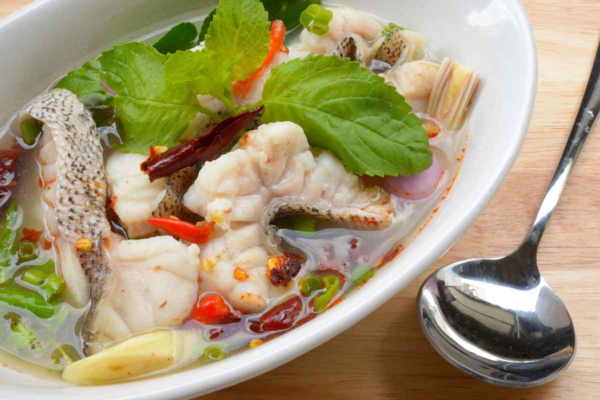 cuisine recette healthy fumet de poisson soupe