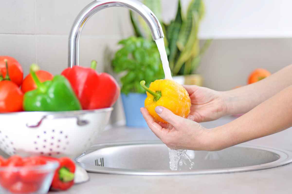 Rincer ses fruits et légumes santé