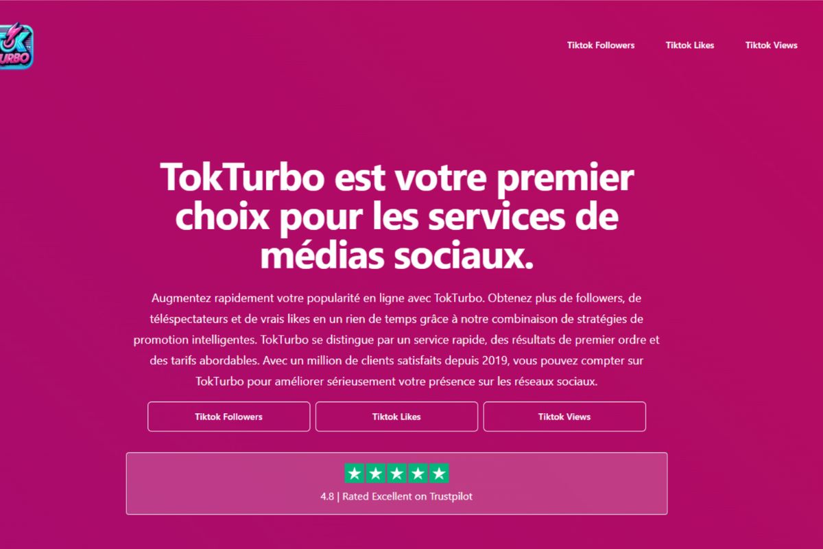 TokTurbo influenceurs Tiktok réseau social