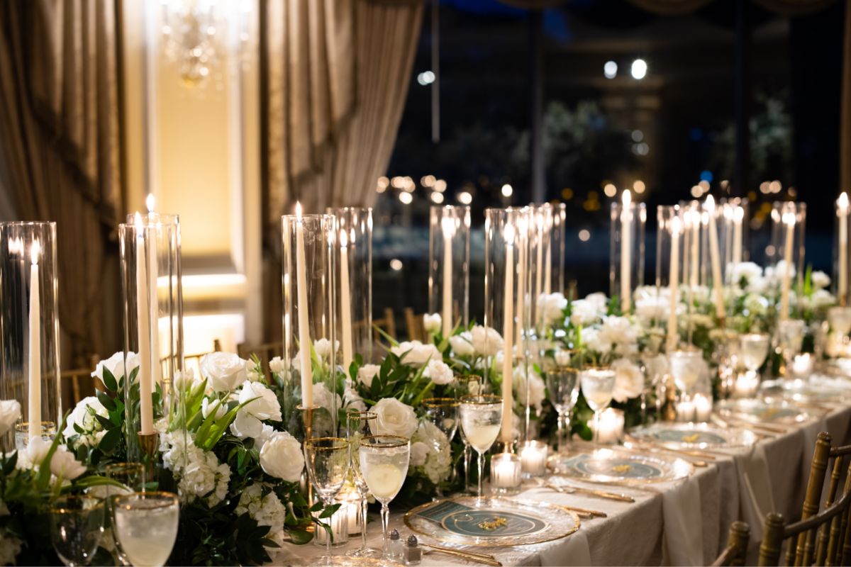 dresser une table élégante réception luxe