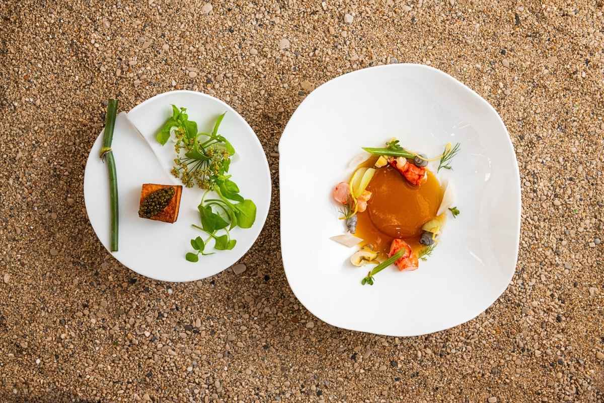 Caviar asperge homard Villa Madie omagazine