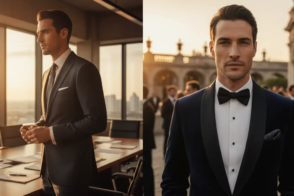 costume sur mesure homme chic bureau soiree