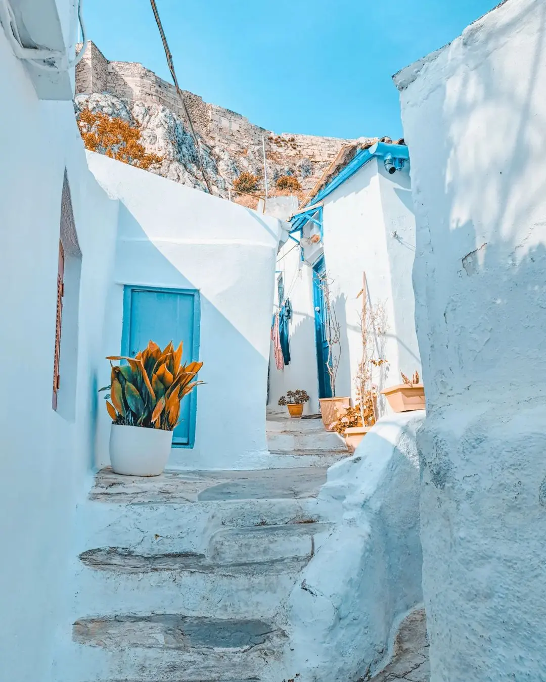 Quartier d'Anafiotika à Athènes : un air des Cyclades 
