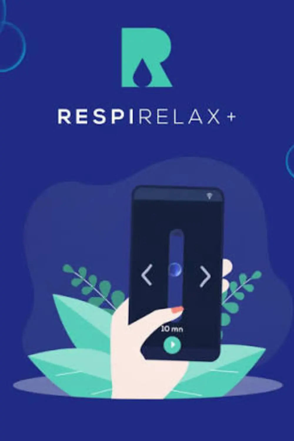 Application Respirelax+ pour la cohérence cardiaque, exercice de respiration anti-stress de 10 minutes