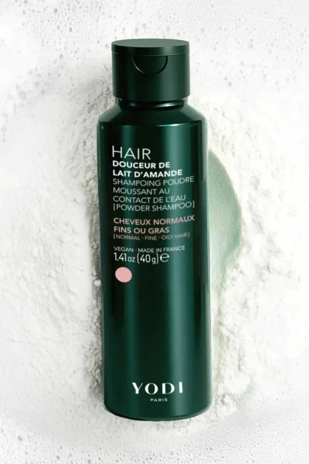 Perte de densité et cheveux fins : coupe, soins et gestes qui redonnent du volume 3 Shampoing en poudre Yodi Douceur de Lait d'Amande, soin sans sulfates ni silicones pour cheveux fins, made in France