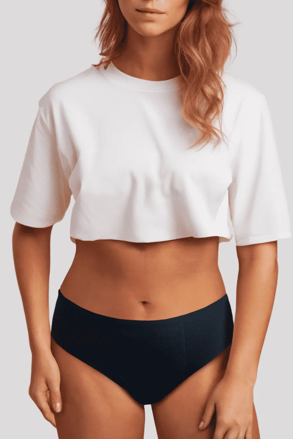 Culotte menstruelle Plim Ingrid flux ultra plus en coton biologique et chanvre, fabrication française